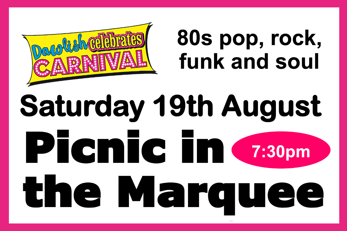 Dawlish Celebrates Carnival 2023 Picnic in the Marquee